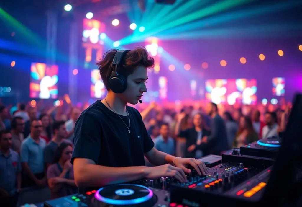 DJ in a club